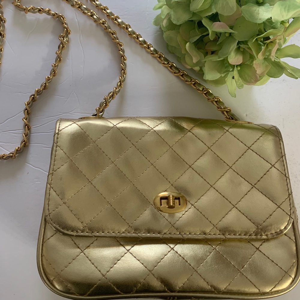Gold Crossbody Small Bag